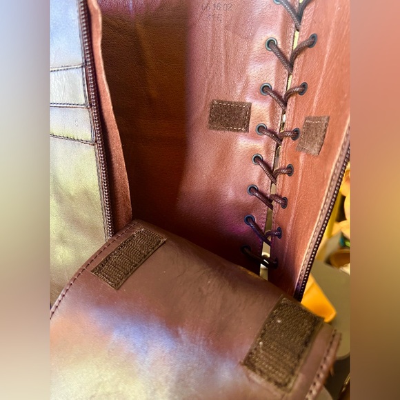 41N Birkenstock Longford Tall Lace-Up Riding Boots - Dark Brown - Picture 8 of 16